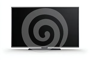 A flat screen television set is mounted securely on a white wall