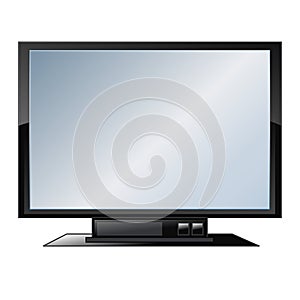 Flat screen tv - vector photo