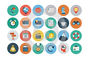 Flat SEO and Marketing Icons 2