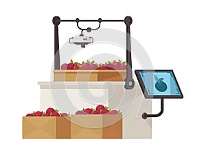 Flat Smart Farm Icon