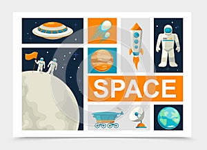 Flat Space Elements Set