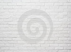 Flat stacked white brick wall