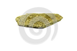 Flat stone isolated on white.