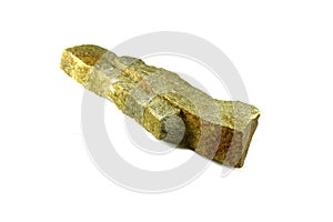 Flat stone isolated on white.