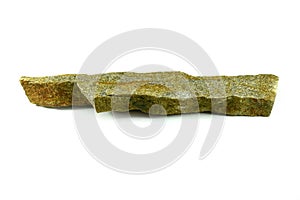 Flat stone isolated on white.