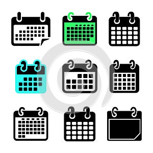Simple Calendar Silhouette Icon