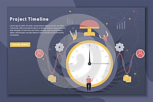 Flat style design modern Landing page concept