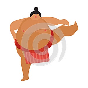 Flat Sumo Wrestler