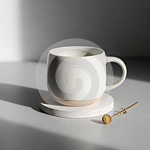 Flat surface beneath indicating direct light source from the