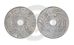 Countries` old coins, year 1959 photo