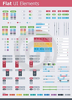 Flat UI elements