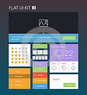 Flat User Interface Kit 3