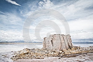 Flat uyuni salt and desert , infinite mirror and water, blue, sunset, landscape, siluettes, storms, beautiful, awesome, paradise,