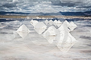 Flat uyuni salt and desert , infinite mirror and water, blue, sunset, landscape, siluettes, storms, beautiful, awesome, paradise,