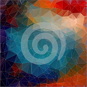 Flat Vector background. Multicolor triangle wallpaper