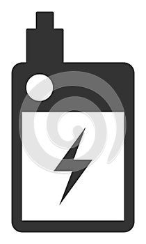 Flat Vector Electronic Vaporizer Icon