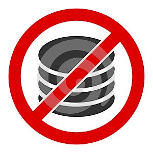 Flat Vector No Payment Icon