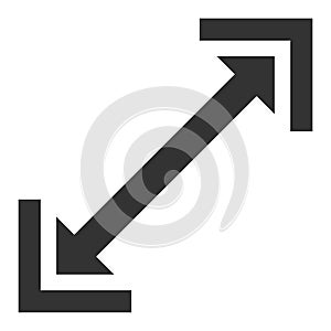 Flat Vector Scalability Icon