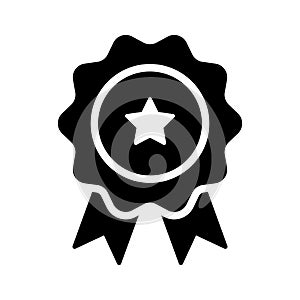 Flat vector of star badge, modern icon of quality badge in editable style