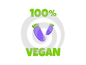 Flat vegan eggplant. Healthy vegan food. Healthy diet. Vegetarian food. Vegan menu. Healthy nutrition garden food.