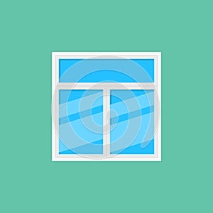 Flat window vector icon or design element