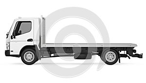 Flatbed Truck Isolated