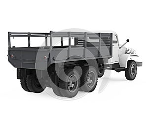 Flatbed Truck Isolated