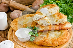 Flatbread potato langos langosh