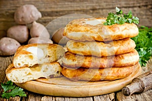 Potato flatbread langos langosh