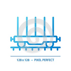 Flatcar pixel perfect gradient linear vector icon