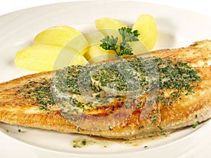 Flatfish with Potatoes