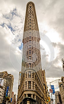 Flatiron Building New York City, low angle view