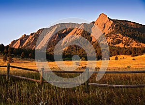 Flatiron Mountain Vista in Boulder. Colorado photo