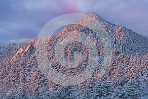 Flatirons on Bear Mountain at Sunrise