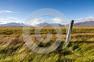 Flatland near JÃÂ¶kulsÃÂ¡rlÃÂ³n, South Iceland photo