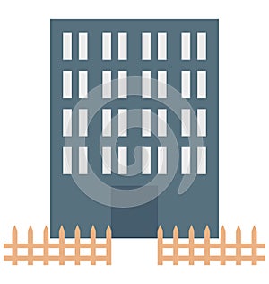 Flats isolated vector icon which can be easily edit or modified