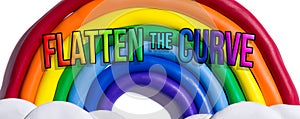 Flatten the Curve theme with a clay rainbow