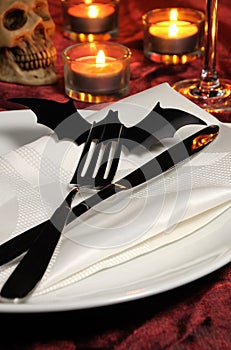 Flatware on Halloween