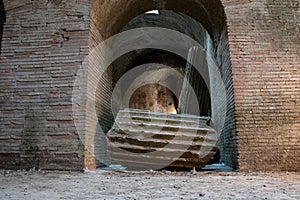 The Flavian Amphitheater is one of the two Roman amphitheaters still in existence today.