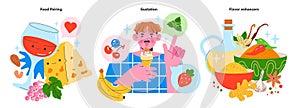 Flavor Reversal. Flat Vector Illustration photo