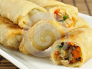 Huevos rollos de pan 