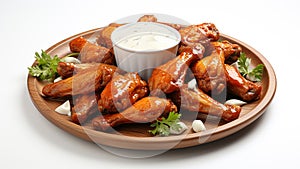 Flavorful Fusion - Buffalo Chicken Wings with Blue Cheese Dip