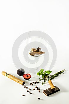 Flavors of the main varieties of wine