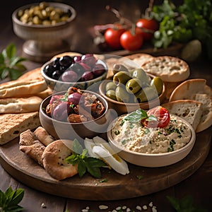 the flavors of the Mediterranean with a mezze platter