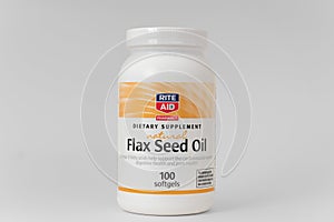 Flax Sed Oil softgels dietary supplements by Rite Aid Pharmacy