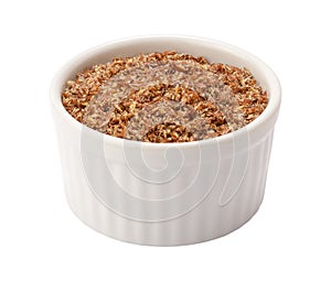 Flax Seed Meal in Ramekin