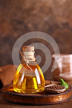 flax seed vegetable oil, healthy food