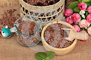 Flax seeds photo