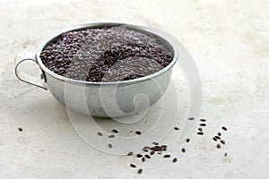 Flaxseed in Cup photo