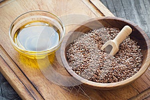 Flaxseed oil photo